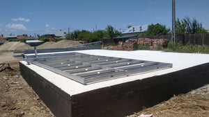 Imperméabilisation de la fondation et préparation pour le montage de la structure métallique thumbnail