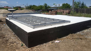 Imperméabilisation de la fondation et préparation pour le montage de la structure métallique thumbnail