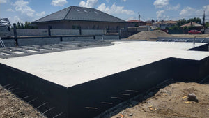 Imperméabilisation de la fondation et préparation pour le montage de la structure métallique thumbnail