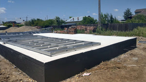 Imperméabilisation de la fondation et préparation pour le montage de la structure métallique thumbnail