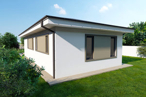 Maison à Ossature Métallique Avec Terrasse Arrière 110-112- photo façade maison 6 thumbnail