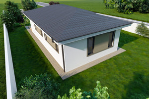 Maison à Ossature Métallique Avec Terrasse Arrière 110-112- photo façade maison 7 thumbnail