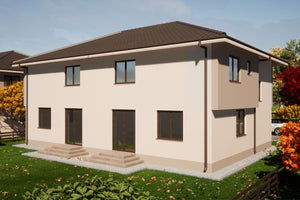Maison à Ossature Métallique de type duplex avec étage 340m2 - photo façade maison 3 thumbnail