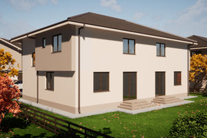 Maison à Ossature Métallique de type duplex avec étage 340m2 - photo façade maison 4 thumbnail