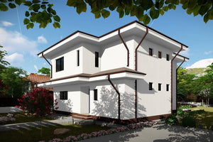 Maison à Ossature Métallique Deux Niveaux Avec Terrasse 006 - image maison extérieur 3 thumbnail