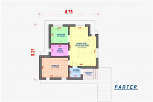 Petite Maison à Ossature Métallique Moderne 1 Niveau 60m2 071 - plan de maison thumbnail