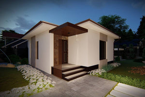 Petite Maison à Ossature Métallique Moderne 1 Niveau 60m2 071 - photo facade maison 7 thumbnail