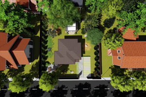 Petite Maison à Ossature Métallique Moderne 1 Niveau 60m2 071 - toit maison thumbnail