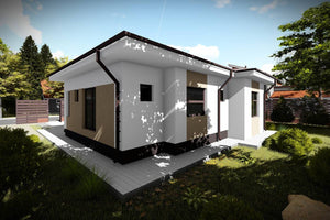 Petite Maison à Ossature Métallique 80 m2 3 Chambres 076-072 - photo façade maison 2 thumbnail