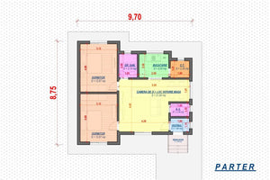 Petite Maison à Ossature Métallique 80 m2 3 Chambres 076-072 - plan de maison thumbnail