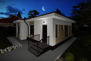 Petite Maison à Ossature Métallique 80 m2 3 Chambres 076-072 - photo façade maison 9 thumbnail