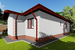 Petite Maison Ossature Métallique 80m2 Sur Un Niveau 080-035 - photo facade maison 3 thumbnail