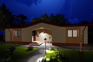 Petite Maison Ossature Métallique 80m2 Sur Un Niveau 080-035 - photo facade maison 5 thumbnail