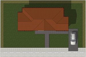 Petite Maison Ossature Métallique 80m2 Sur Un Niveau 080-035 - toit maison thumbnail
