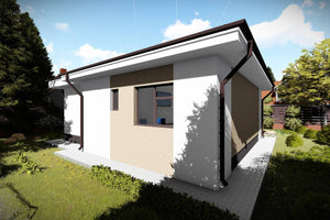 Maison à Ossature Métallique 80 m2 3 Chambres Plain Pied 086 - photo façade maison 3 thumbnail