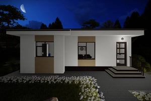 Maison à Ossature Métallique 80 m2 3 Chambres Plain Pied 086 - photo façade maison 9 thumbnail