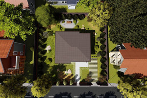 Maison à Ossature Métallique 80 m2 3 Chambres Plain Pied 086 - toit maison thumbnail