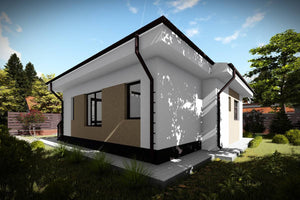 Maison à Ossature Métallique 80 m2 3 Chambres Plain Pied 086 - photo façade maison 4 thumbnail