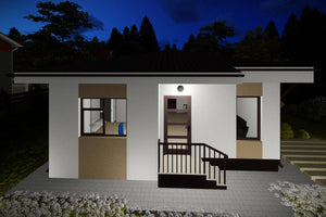 Petite Maison Ossature Métallique Seul Niveau 80 m2 084-084 - photo facade maison moderne 8 thumbnail