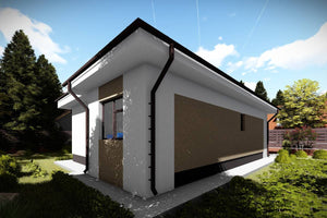 Petite Maison Ossature Métallique Seul Niveau 80 m2 084-084 - photo facade maison moderne 3 thumbnail