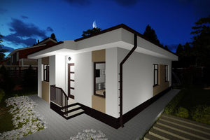 Petite Maison Ossature Métallique Seul Niveau 80 m2 084-084 - photo facade maison moderne 9 thumbnail