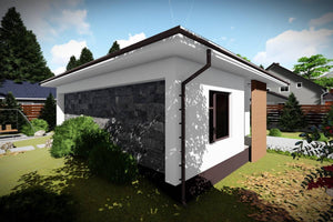 Petite Maison en Ossature Métallique Moderne 90m2 073 - image maison extérieur 4 thumbnail