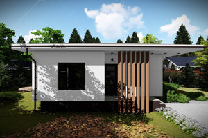 Petite Maison en Ossature Métallique Moderne 90m2 073 - image maison extérieur 5 thumbnail