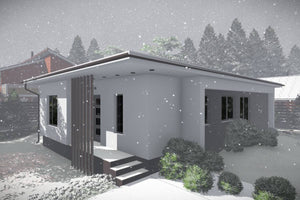 Petite Maison en Ossature Métallique Moderne 90m2 073 - image maison extérieur 7 thumbnail