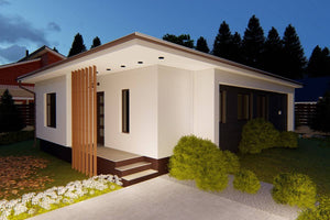 Petite Maison en Ossature Métallique Moderne 90m2 073 - image maison extérieur 8 thumbnail