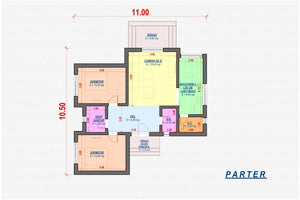 Maison à Ossature Métallique Plain Pied 3 Chambres 100m2 075 - plan de maison thumbnail