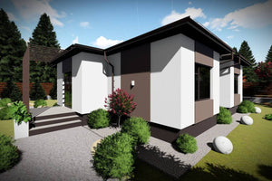 Maison à Ossature Métallique Plain Pied 3 Chambres 100m2 075 - photo façade maison 3 thumbnail