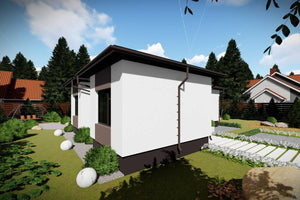 Maison à Ossature Métallique Plain Pied 3 Chambres 100m2 075 - photo façade maison 4 thumbnail