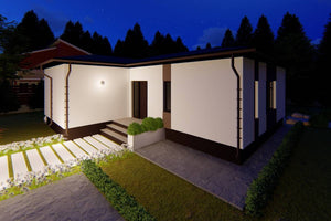 Maison à Ossature Métallique Plain Pied 3 Chambres 100m2 075 - photo façade maison 7 thumbnail
