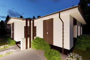 Maison en Ossature Métallique De Plain Pied 100 m2 078 - image facade moderne maison 7 thumbnail