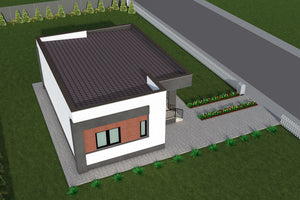 Maison Ossature Métallique 100 m2 Avec 3 Chambres id 100-116 - projet de maison à l'extérieur photo 7 thumbnail
