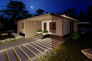 Maison en Ossature Métallique Moderne Plain Pied 100m2 068 - image façade maison 7 thumbnail