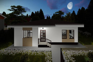 Maison Ossature Métallique Rez De Chaussée Moderne 100m2 085 - photo facade maison moderne 9 thumbnail