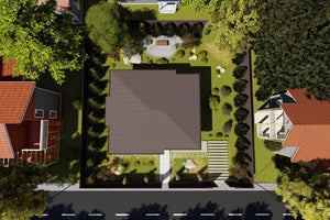 Maison Ossature Métallique Rez De Chaussée Moderne 100m2 085 - toit maison thumbnail