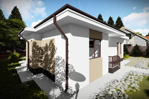 Maison Ossature Métallique Rez De Chaussée Moderne 100m2 085 - photo facade maison moderne 10 thumbnail