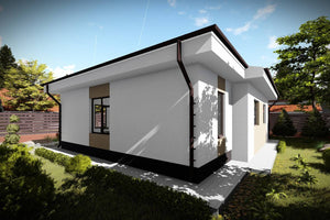 Maison Ossature Métallique Rez De Chaussée Moderne 100m2 085 - photo facade maison moderne 4 thumbnail