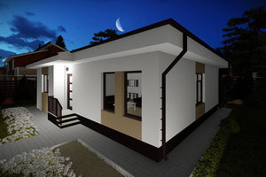 Maison Ossature Métallique Rez De Chaussée Moderne 100m2 085 - photo facade maison moderne 8 thumbnail
