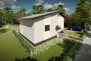 Maison à Ossature Métallique Moderne De Plain Pied 110m2 049 - image façade maison 4 thumbnail