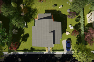 Maison à Ossature Métallique Moderne De Plain Pied 110m2 049 - toit maison thumbnail