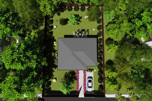 Maison Ossature Métallique 110 m2 3 Chambres Plain Pied 044 - toit maison thumbnail