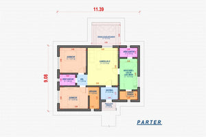 Maison Ossature Métallique 110 m2 3 Chambres Plain Pied 044 - plan du maison thumbnail