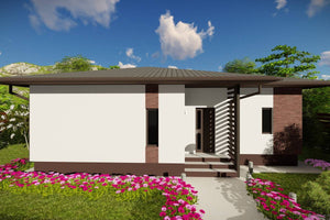 Maison Ossature Métallique 110 m2 3 Chambres Plain Pied 044 - photo maison extérieur 5 thumbnail