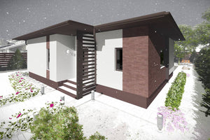 Maison Ossature Métallique 110 m2 3 Chambres Plain Pied 044 - photo maison extérieur 7 thumbnail