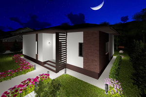 Maison Ossature Métallique 110 m2 3 Chambres Plain Pied 044 - photo maison extérieur 8 thumbnail