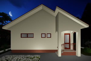 Maison Ossature Metallique Traditionnelle à 3 Chambres 090 - image facade maison 5 thumbnail