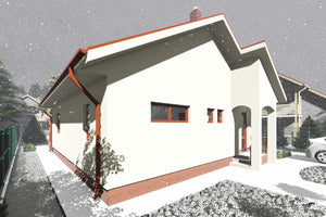 Maison Ossature Metallique Traditionnelle à 3 Chambres 090 - image facade maison 7 thumbnail